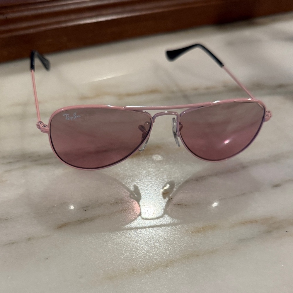 Ray-Ban Kids Pink Aviator Sunglasses
